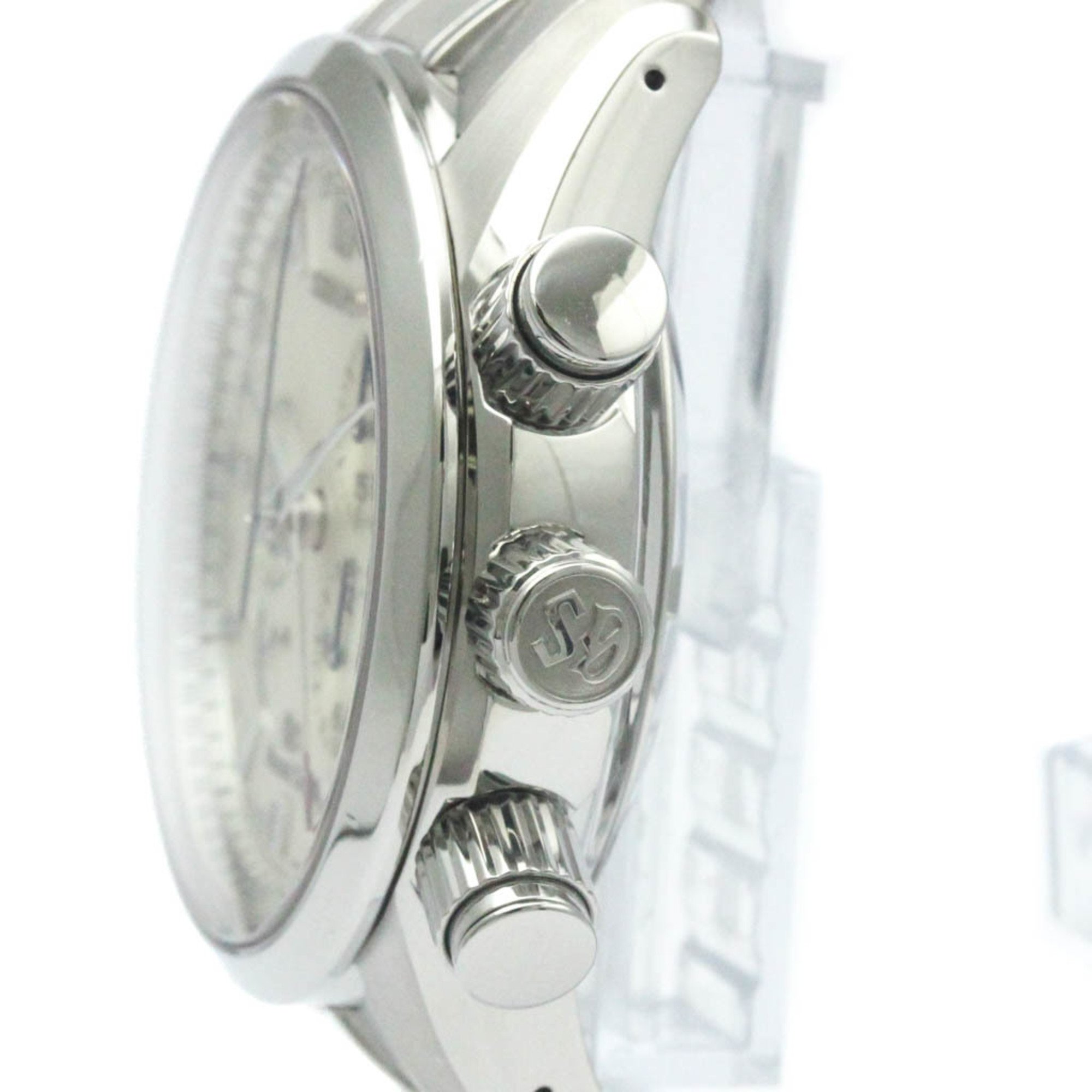 Polished GRAND SEIKO SBGC001 Spring Drive Chronograph Watch 9R86-0AA0 BF553024