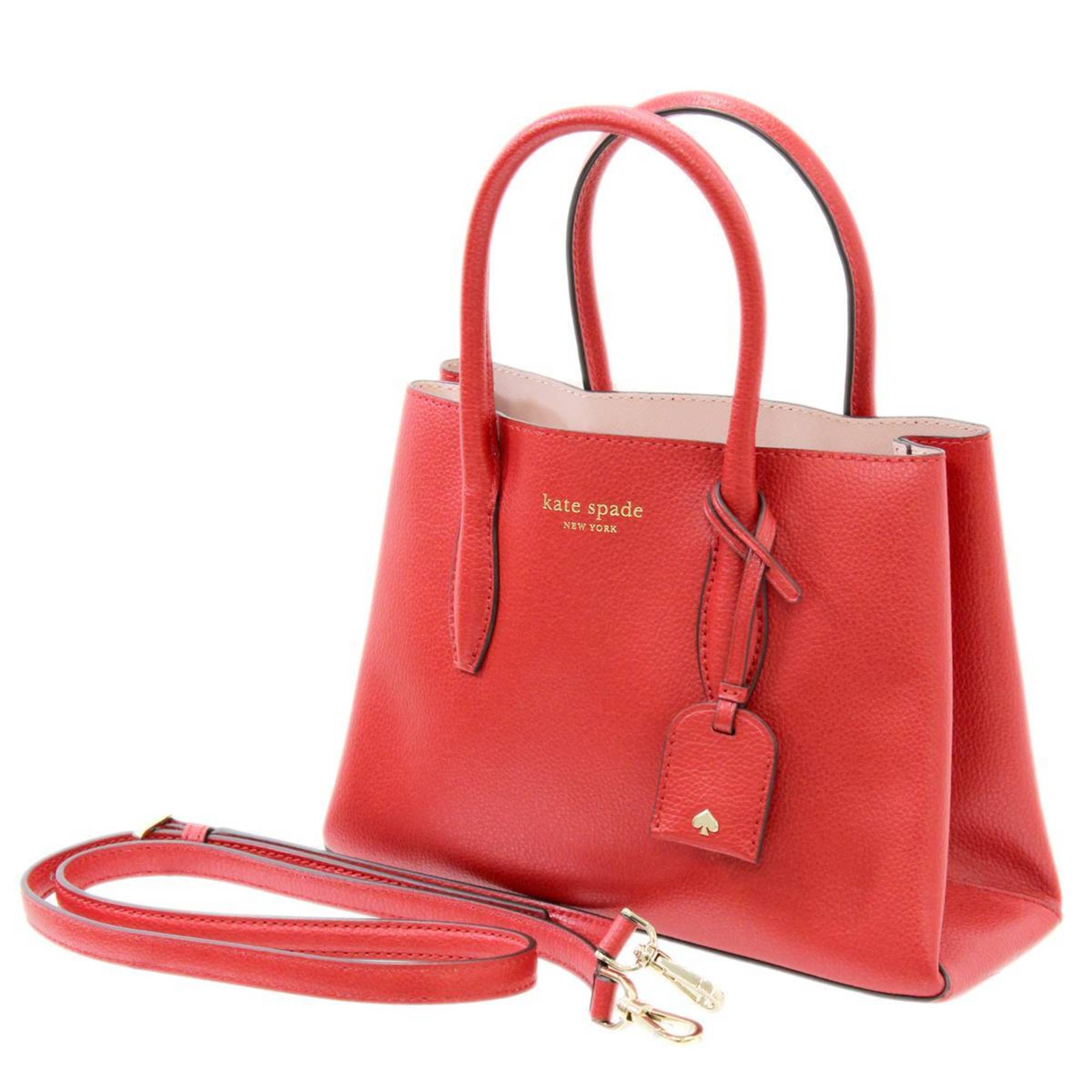 Kate spade 2way bag handbag shoulder red S338 | eLADY Globazone
