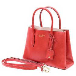 Kate spade 2way bag handbag shoulder red S338