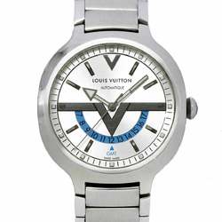 Louis Vuitton LOUIS VUITTON Voyager GMT Q7D311 men's watch silver dial back skeleton automatic self-winding