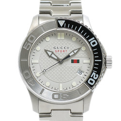 Gucci G Timeless Sports Date 126.2 White Dial SS Quartz YA126252