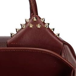 Christian Louboutin Small Studs Eloise Shoulder Bag Leather Bordeaux Women's