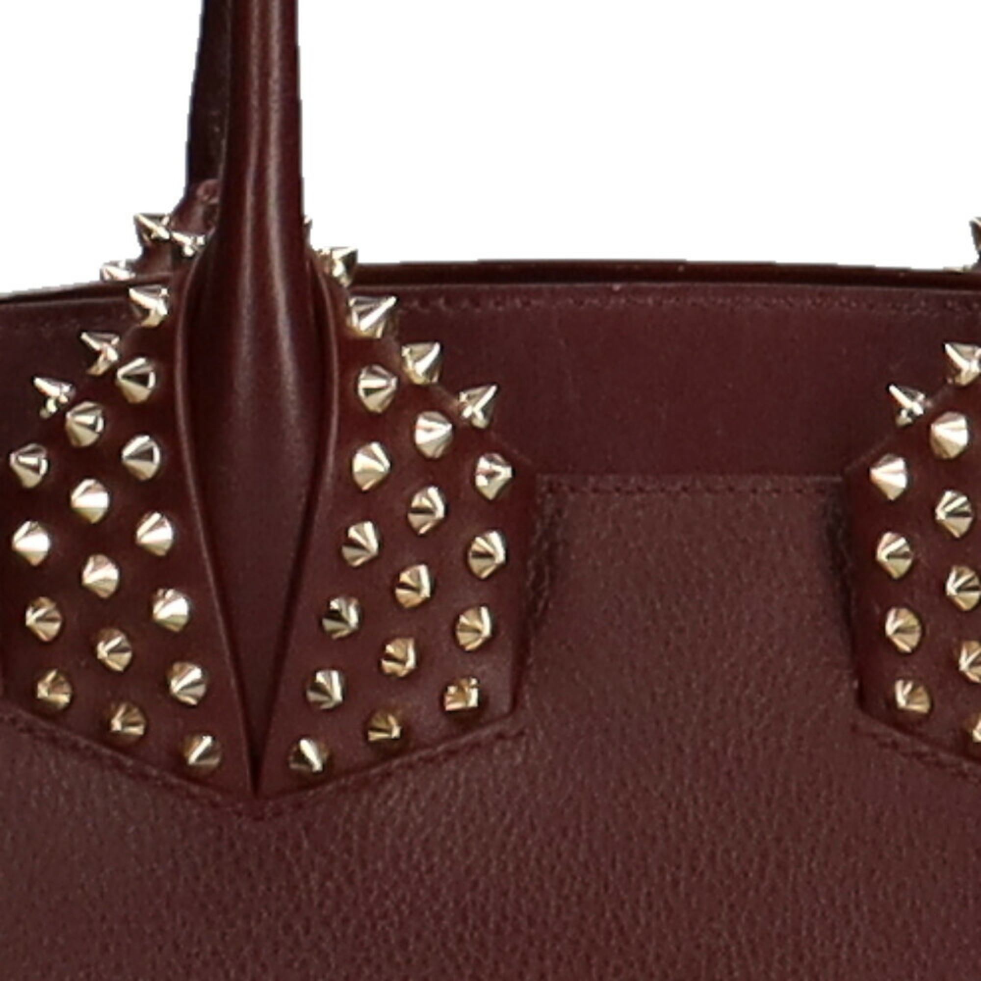 Christian Louboutin Small Studs Eloise Shoulder Bag Leather Bordeaux Women's