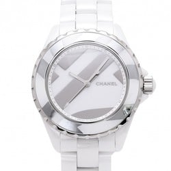 Chanel CHANEL J12 Untitled World Limited 1200 H5582 Silver/White Dial Used Watch Men's