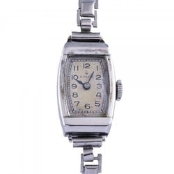 Rolex ROLEX silver dial antique watch ladies