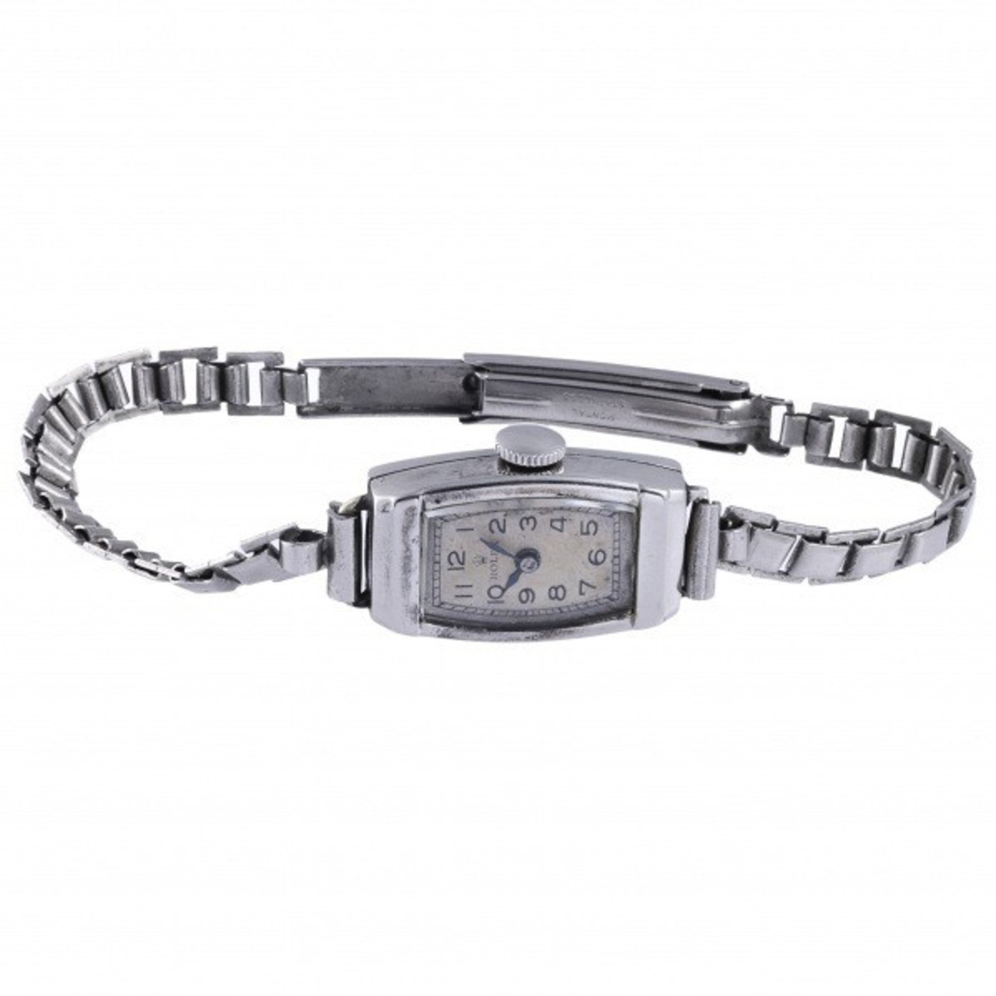 Rolex ROLEX silver dial antique watch ladies