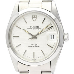 Polished TUDOR Prince Oyster Date Steel Automatic Mens Watch 74000N BF553399