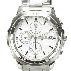 Seiko watch 7T92-0CA0 quartz white dial stainless steel men's SEIKO