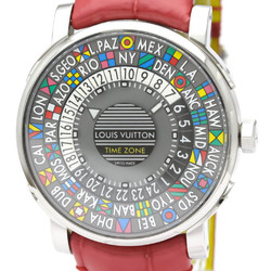 Polished LOUIS VUITTON Escale Time Zone Steel Automatic Watch Q5D20 BF553041