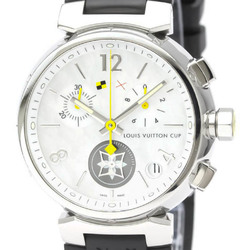Polished LOUIS VUITTON Tambour Lovely Cup GM MOP Dial Mens Watch Q11BA BF553938