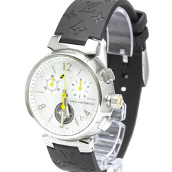 Polished LOUIS VUITTON Tambour Lovely Cup GM MOP Dial Mens Watch Q11BA BF553938