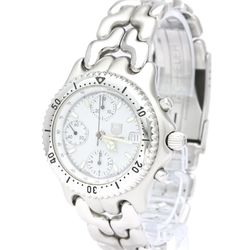 Polished TAG HEUER Sel Chronograph Steel Automatic Mens Watch CG2110 BF553671