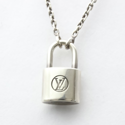Louis Vuitton Lock It Necklace Silver 925 No Stone Men,Women Fashion Pendant Necklace (Silver)