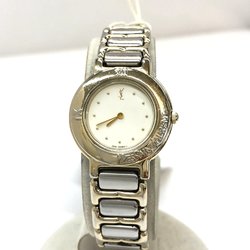 YVES SAINT LAURENT Yves Saint Laurent watch analog quartz silver gold combination dial off-white small face approx.