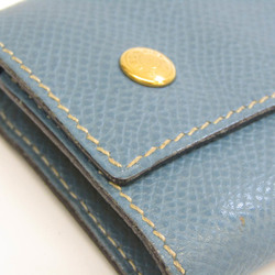 Hermes Sellier Etui Cles 6 Men,Women Leather Key Case Blue Jean