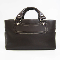 Celine Boogie Women's Leather Handbag Dark Brown