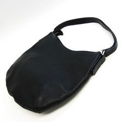 Hirofu Women's Leather Shoulder Bag Black