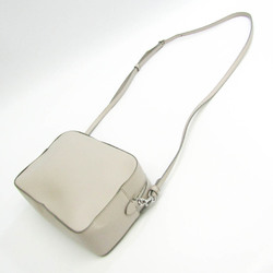 J&M Davidson Women's Leather,Suede Shoulder Bag Light Gray