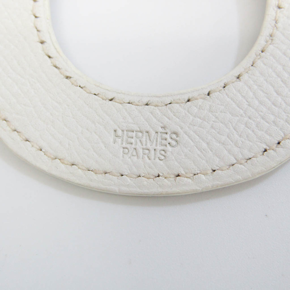 Hermes Long Necklace Buffalo Horn,Leather Women's Necklace (Beige,Brown,White)