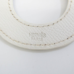 Hermes Long Necklace Buffalo Horn,Leather Women's Necklace (Beige,Brown,White)