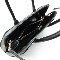Max Mara 14-51-61743 Women's Suede,Leather Handbag,Shoulder Bag Black