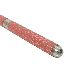 Tiffany Ballpoint Pen Silver Pink Black M206342 925 Sterling TIFFANY&Co. Diamond Texture