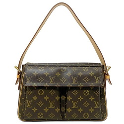 Louis Vuitton Handbag Shoulder Bag 2Way Monogram Dora PM Brown White Canvas  Cowhide Leather Ladies M50296