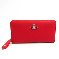 Vivienne Westwood VICTORIAVICTORIA CLASSIC ZIP ROUND 51050023 Women's Leather Long Wallet (bi-fold) Red Color