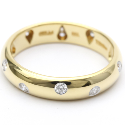 Tiffany Dots Diamond Ring Platinum,Yellow Gold (18K) Fashion Diamond Band Ring Gold