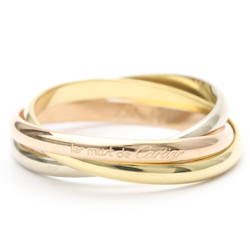 Cartier Trinity Pink Gold (18K),White Gold (18K),Yellow Gold (18K) Fashion No Stone Band Ring Gold
