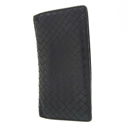 Bottega Veneta Intrecciato bi-fold long wallet leather black 272541