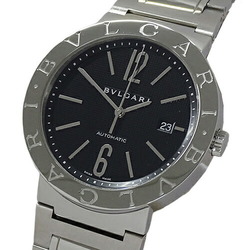 Bulgari BVLGARI watch men's date automatic winding AT stainless steel SS BB42SS silver black polished
