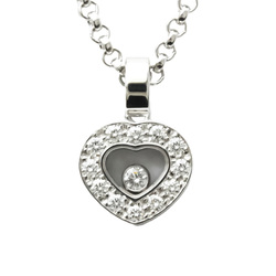 Polished CHOPARD Happy Diamonds 18K White Gold Necklace 79/2896-20 BF553610