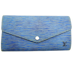 Louis Vuitton Portefeuil Sarah Women's Long Wallet M61649 () Epi (Blue)