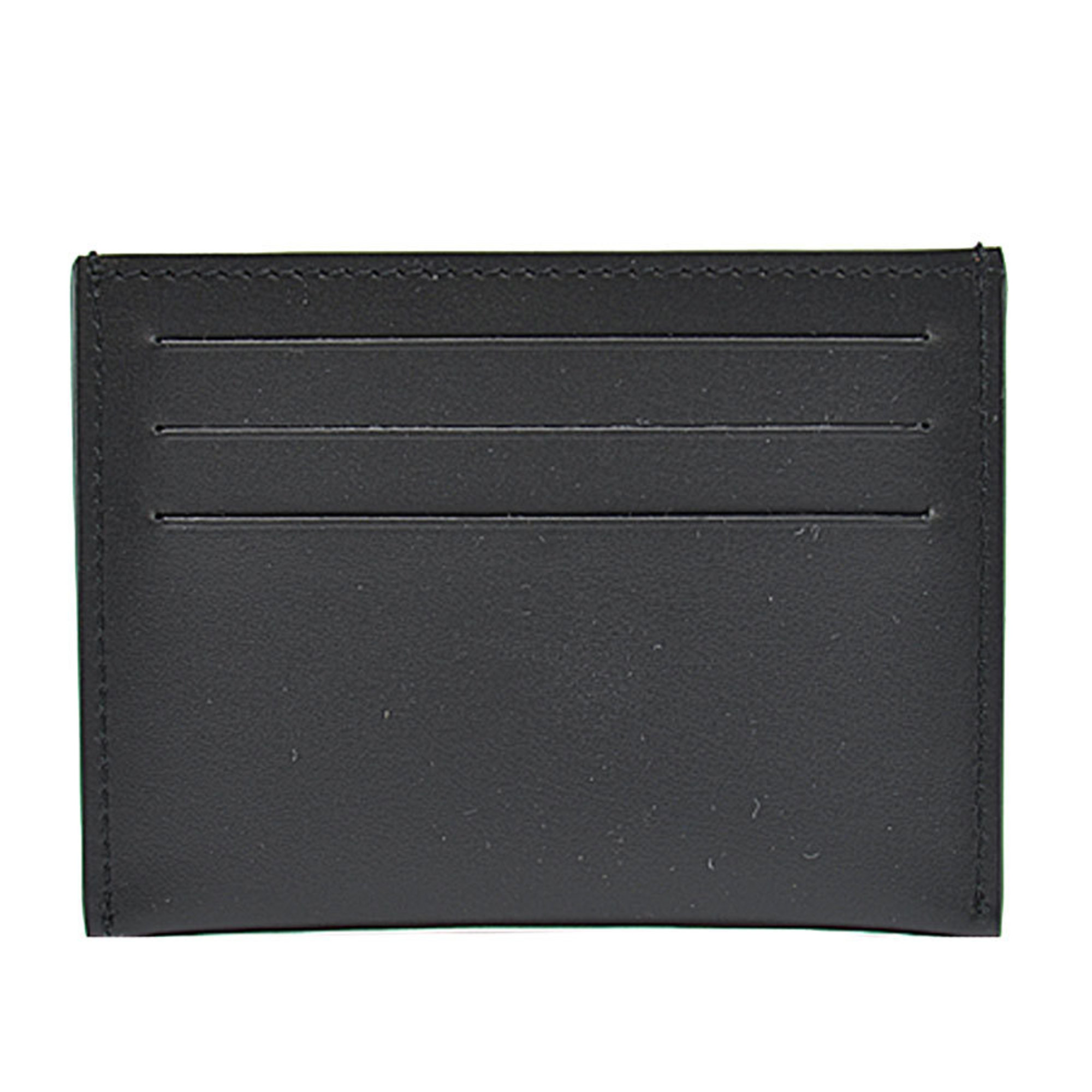 Givenchy GIVENCHY card case black x orange leather pass women's men's