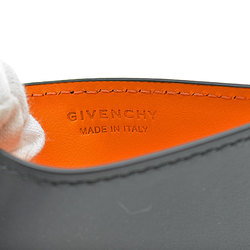 Givenchy GIVENCHY card case black x orange leather pass women's men's