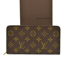 Louis Vuitton Long Wallet Monogram Portumone Zip Brown Canvas Round Zipper Women's Men's M61727