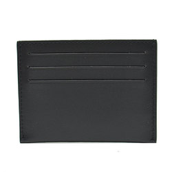 Givenchy GIVENCHY card case black x white blue leather pass business holder women's men's