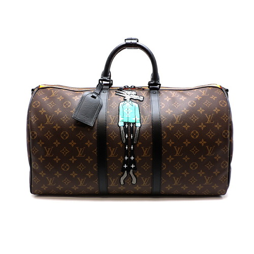 NWT LOUIS VUITTON KEEPALL BANDOULIÈRE 50 Monogram CARTOON FRANCE M45616