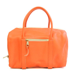Chloé Madeleine Women's Leather Boston Bag,Handbag Light Orange