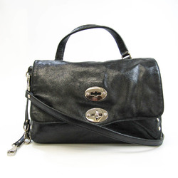 Zanellato POSTINA S Women's Leather Handbag,Shoulder Bag Black