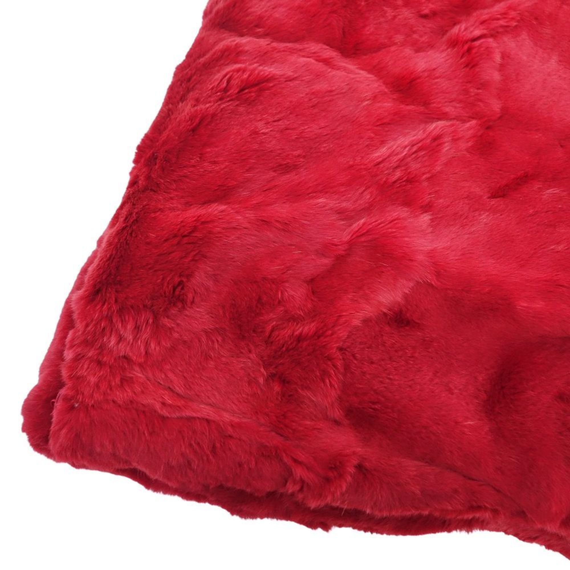 Dolce & Gabbana DOLCE&GABBANA Snood Scarf Stole Weasel Fur Women's UNICA (Free Size) Red