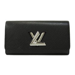 LOUIS VUITTON Portefeuille twist Bifold long wallet M68309 Epi leather  Black LV