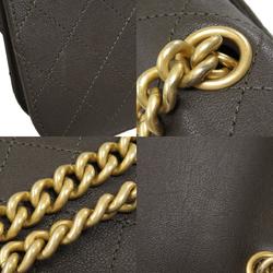 Chanel Chain Shoulder Coco Mark Bag Leather Women's