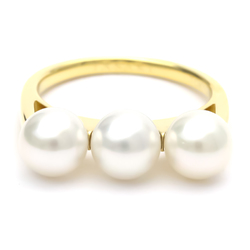 TASAKI Balance Era R4396 Fashion Pearl Band Ring Gold BF553604