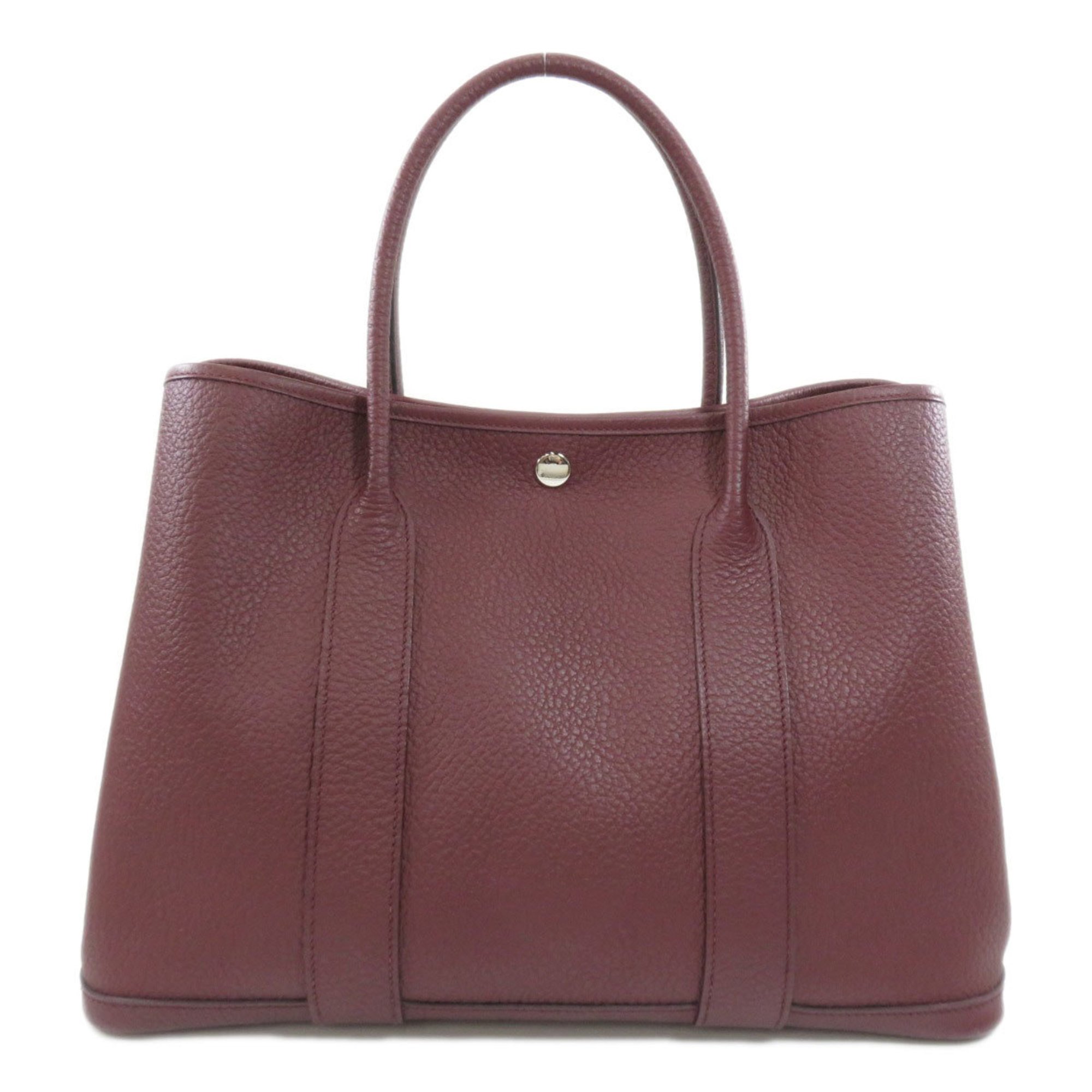 Hermes Garden PM Vash Country Bordeaux Tote Bag Women's HERMES