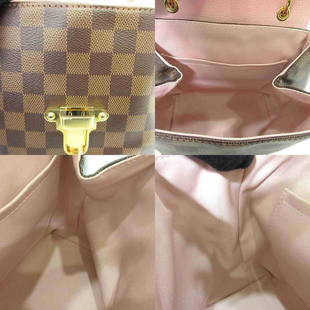 Louis Vuitton Bag Clapton Backpack Magnolia x Ebene Pink Brown