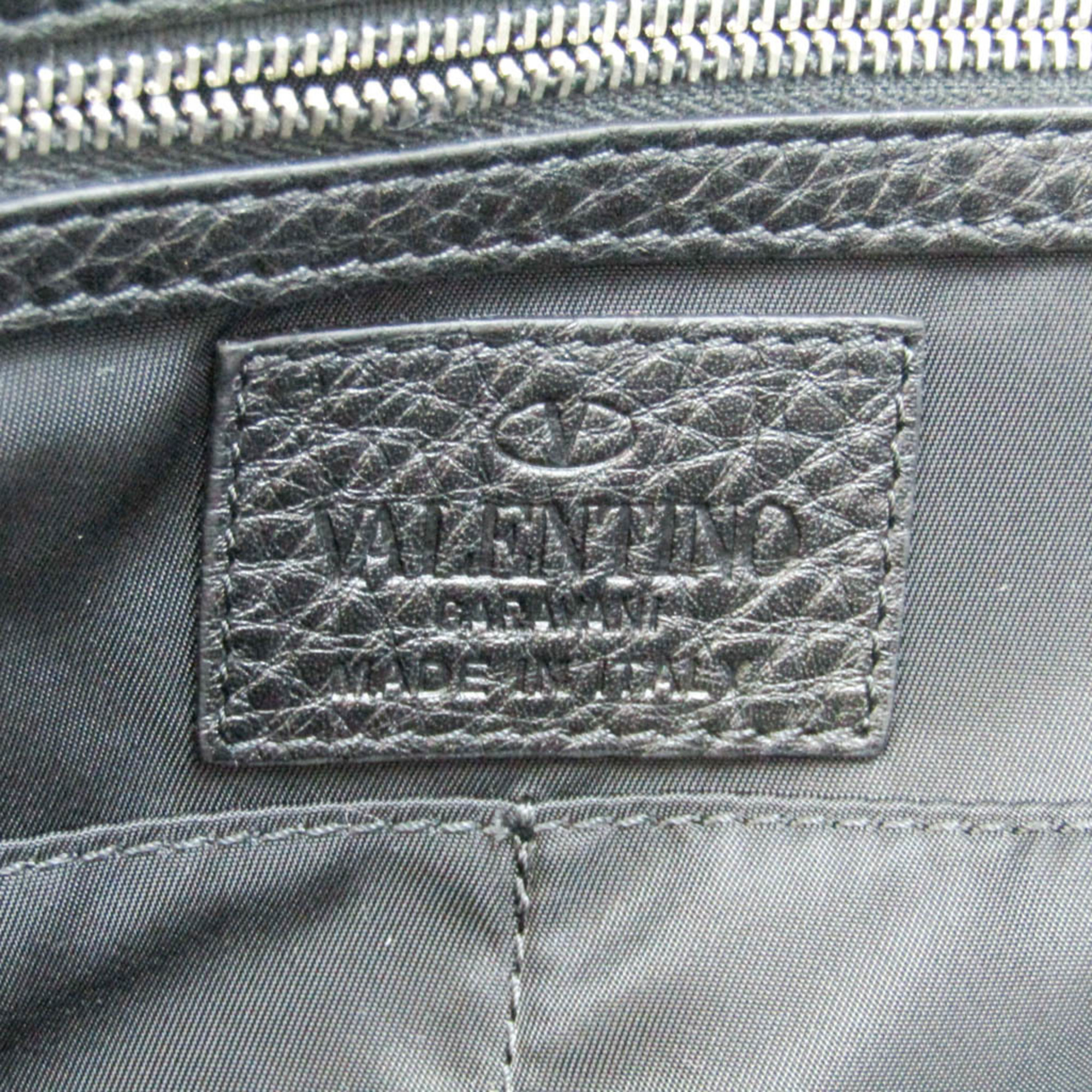 Valentino Garavani Rockstud Love Blade NY2B0457HAP Men's Leather,Nylon Clutch Bag Black