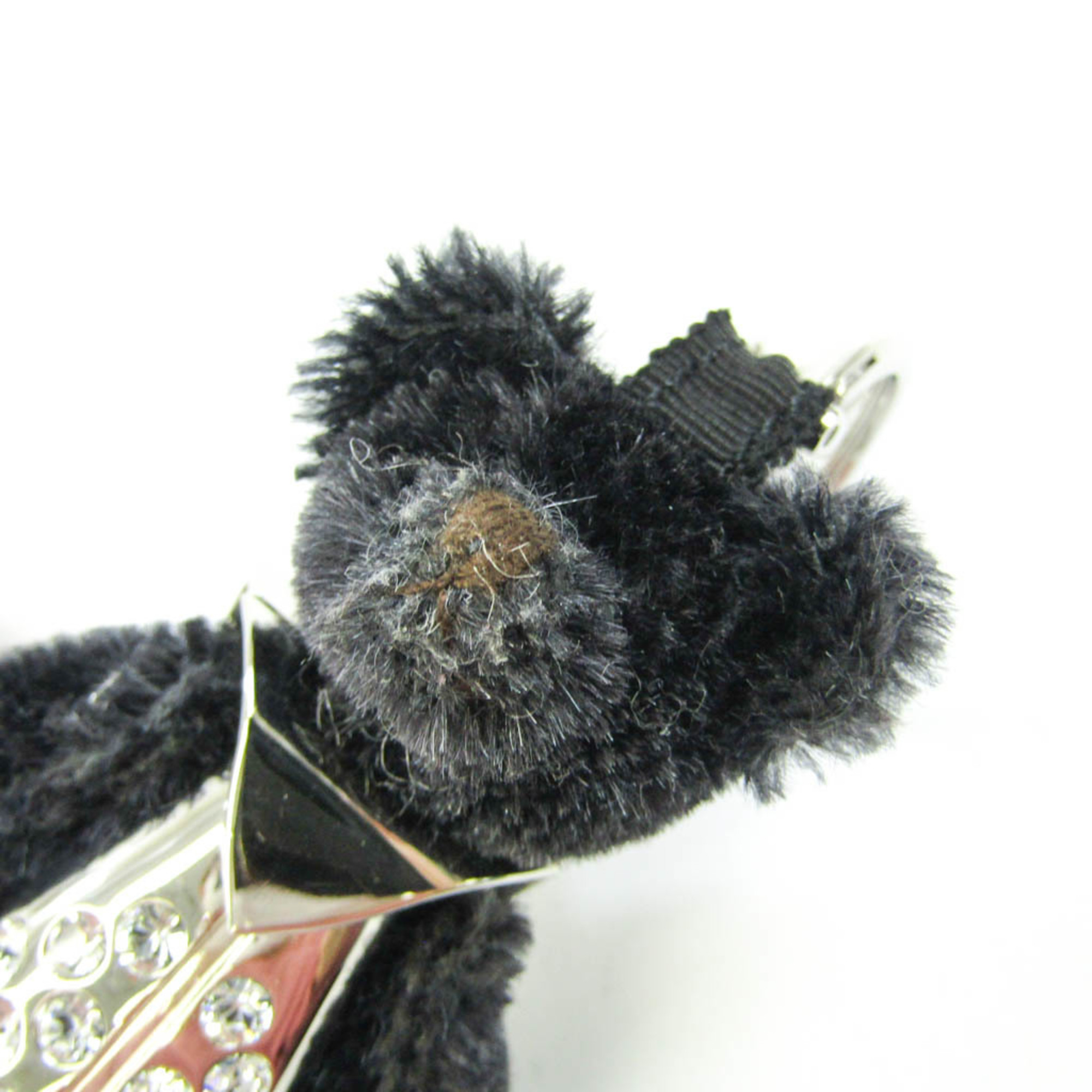 Prada Bear Bear Keyring (Black,Silver)