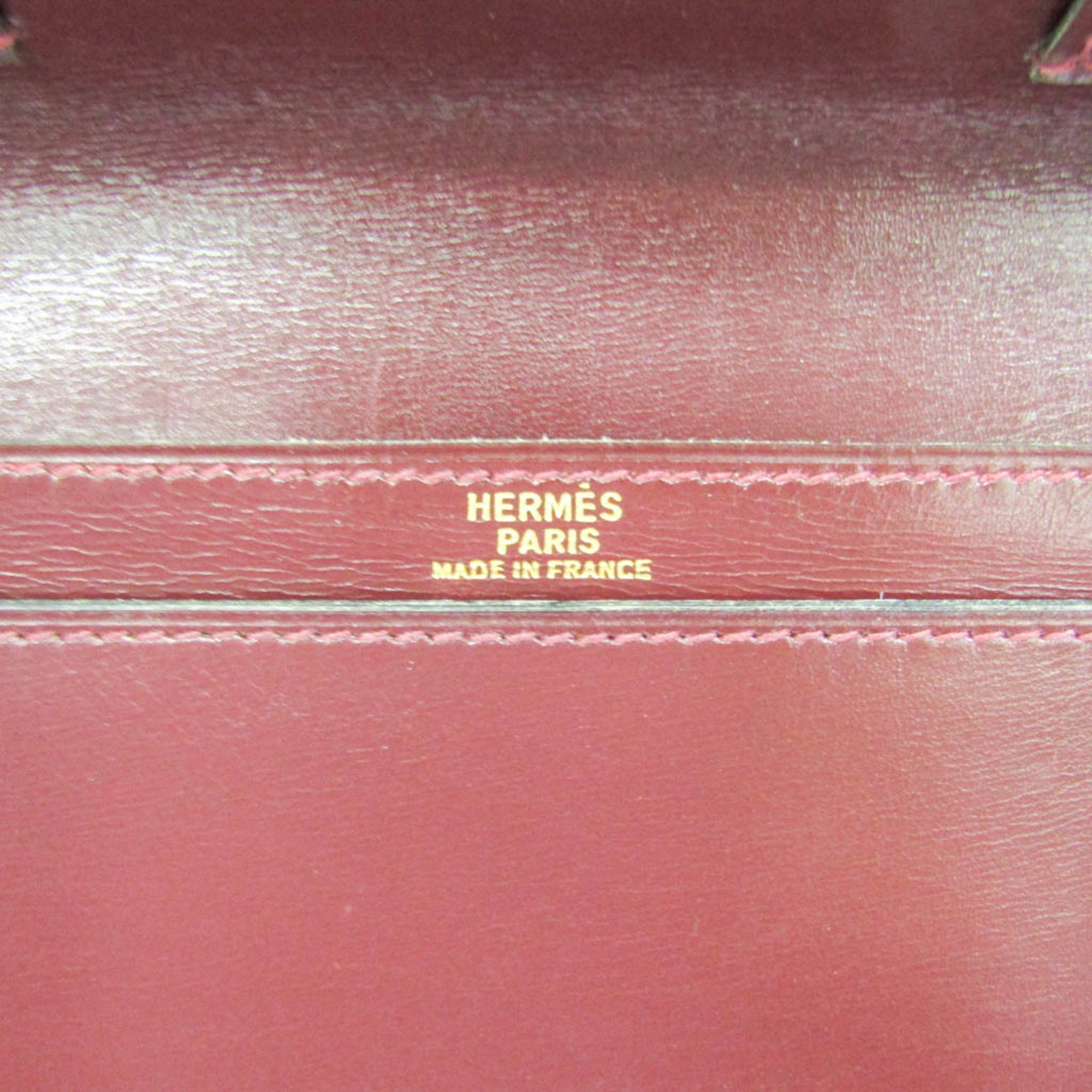 Hermes Women's Leather Long Bill Wallet (bi-fold) Bordeaux